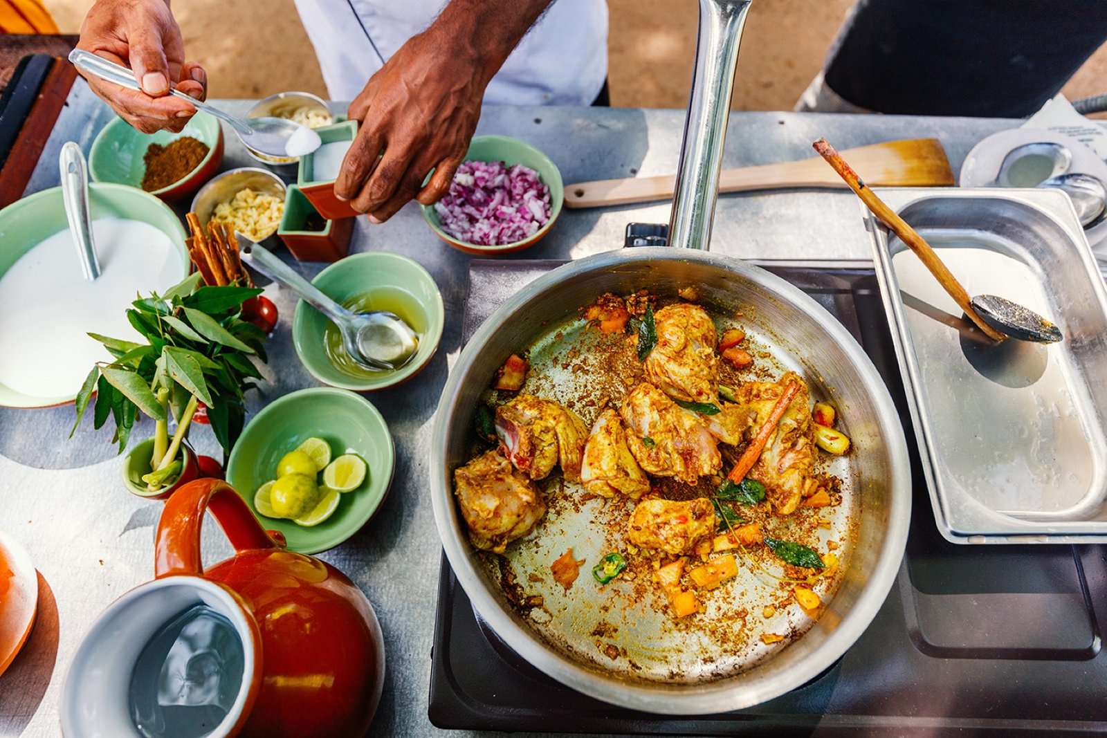Cooking with a Sri Lankan Chef